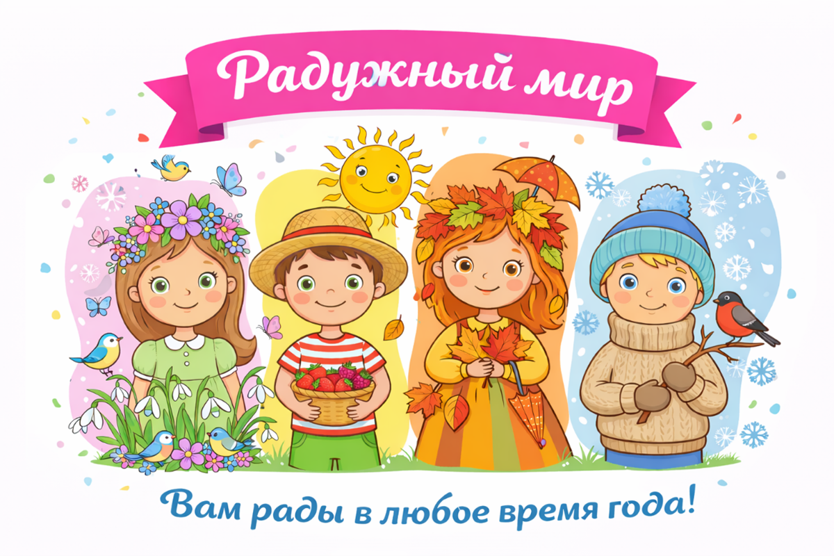 Макет открытки для агентства детских праздников